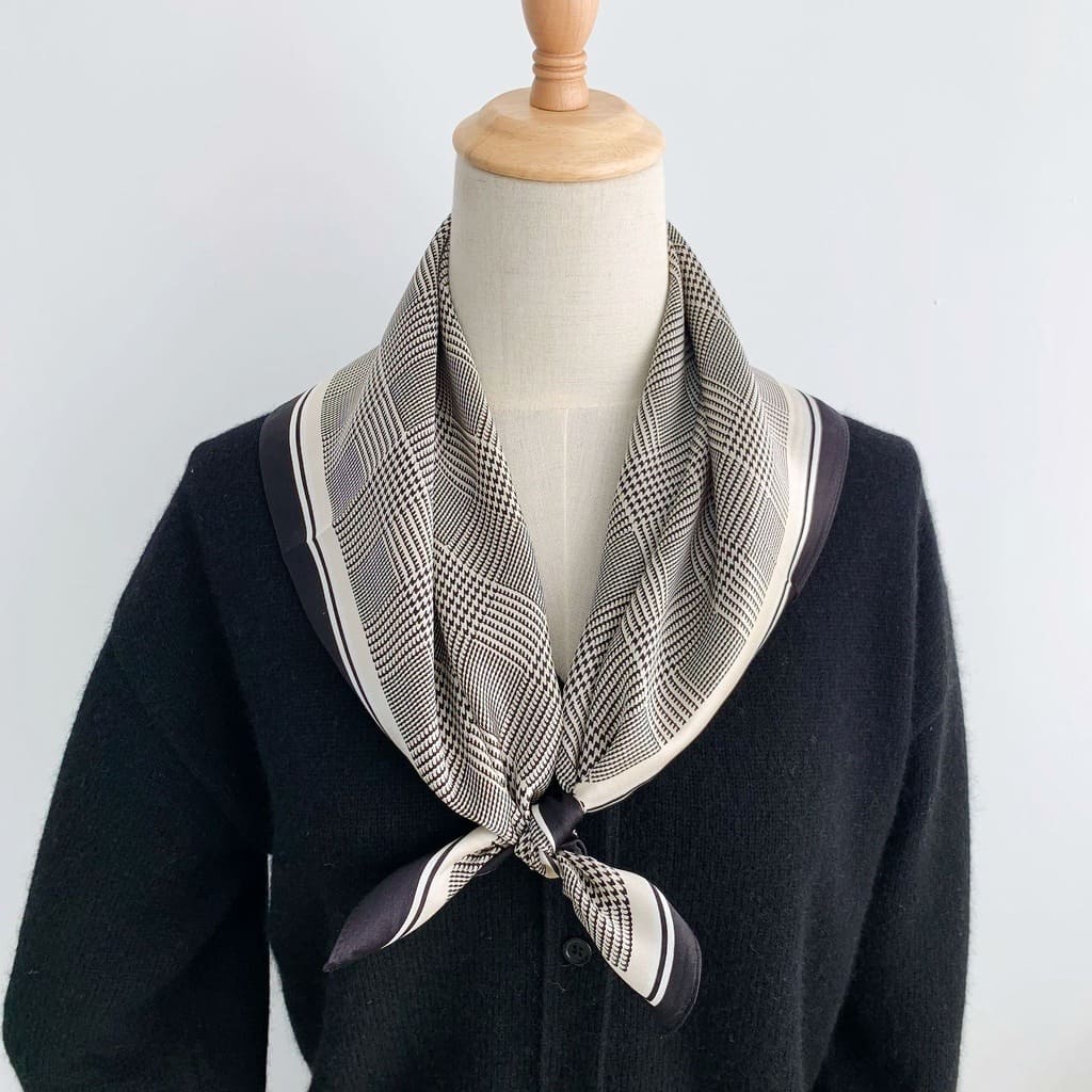 MaraSilk Pure Mulberry Silk Scarf - Square Crepe Satin MS147 25" x 25" MS14701