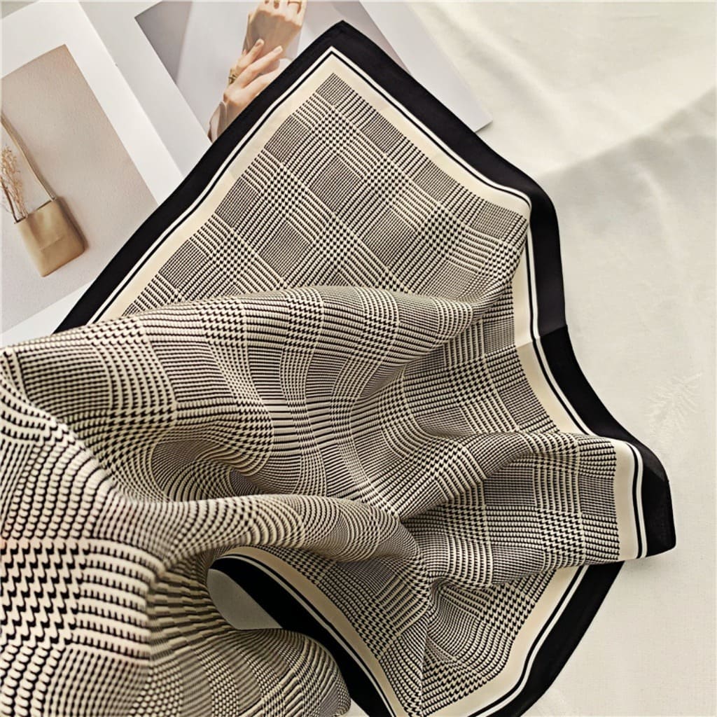 MaraSilk Pure Mulberry Silk Scarf - Square Crepe Satin MS147