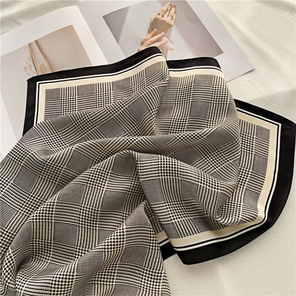 MaraSilk Pure Mulberry Silk Scarf - Square Crepe Satin MS147