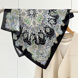 MaraSilk Pure Mulberry Silk Scarf - Square Crepe Satin MS148