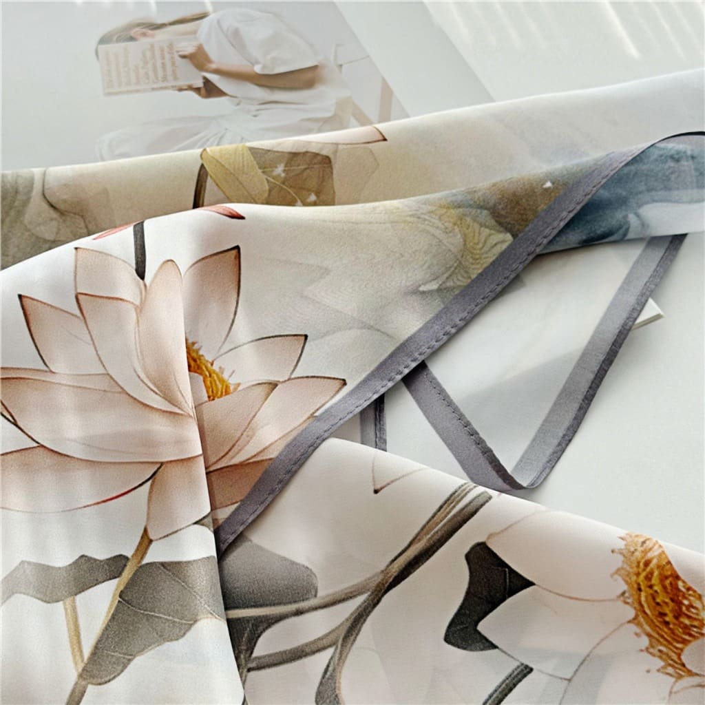 MaraSilk Pure Mulberry Silk Scarf - Square Crepe Satin MS149