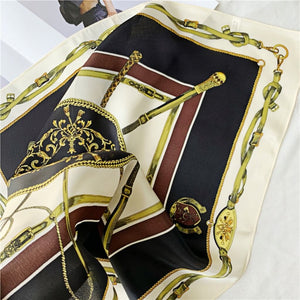 MaraSilk Pure Mulberry Silk Scarf Square Crepe Satin MS15-11