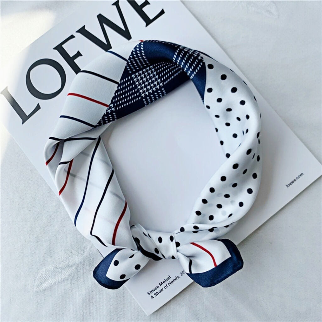 MaraSilk Pure Mulberry Silk Scarf Square Crepe Satin MS15-13