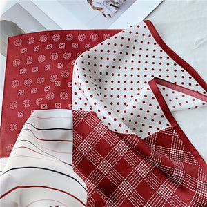 MaraSilk Pure Mulberry Silk Scarf Square Crepe Satin MS15-17