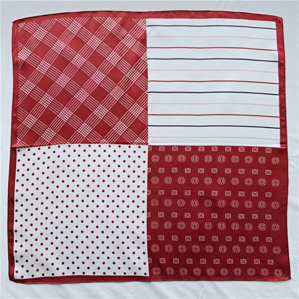 MaraSilk Pure Mulberry Silk Scarf Square Crepe Satin MS15-18