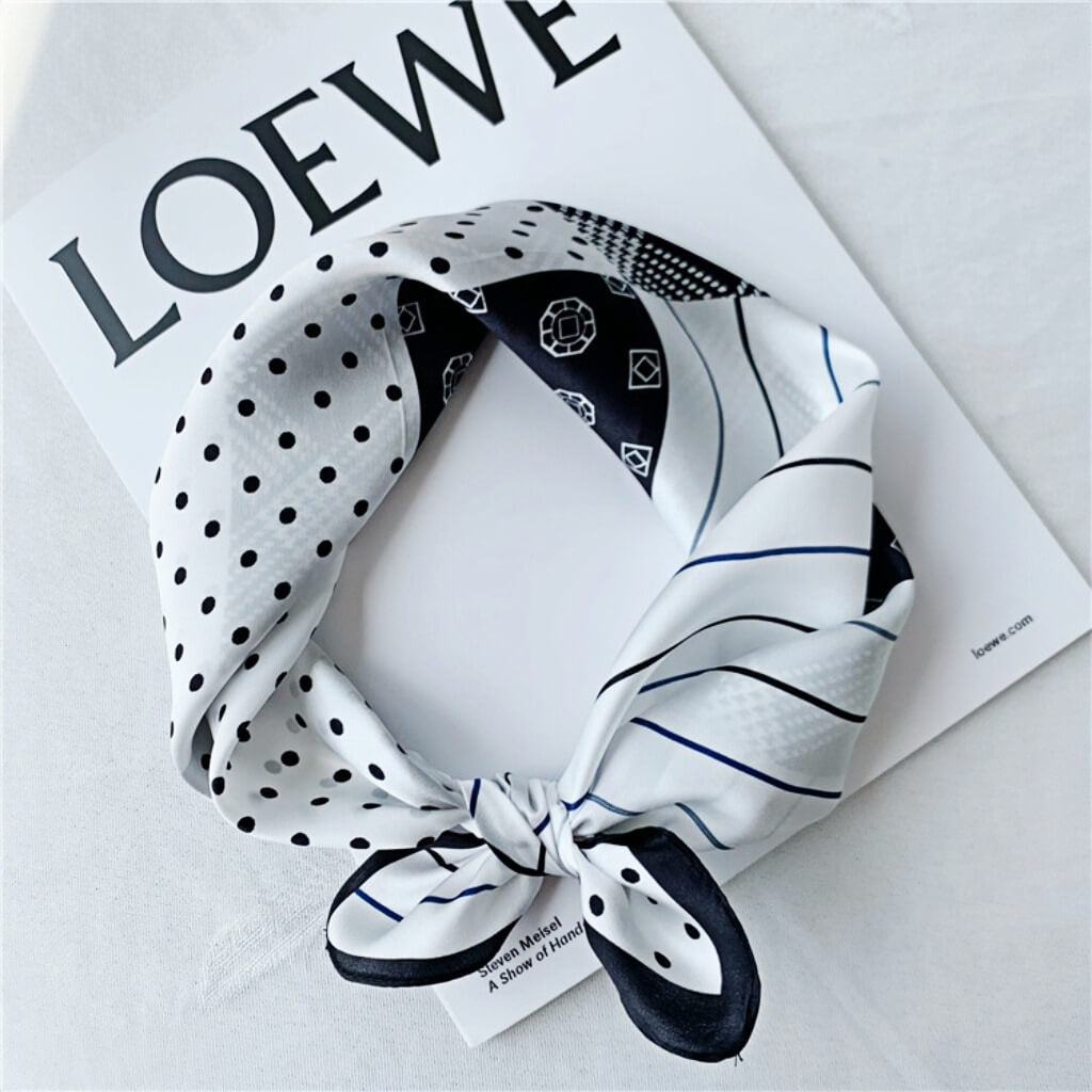 MaraSilk Pure Mulberry Silk Scarf Square Crepe Satin MS15-19