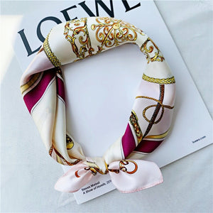 MaraSilk Pure Mulberry Silk Scarf Square Crepe Satin MS15-7