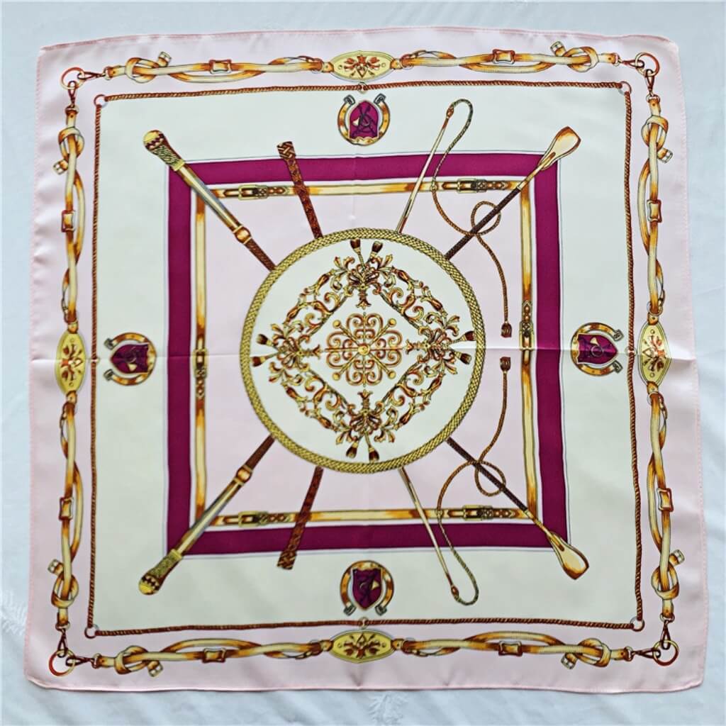 MaraSilk Pure Mulberry Silk Scarf Square Crepe Satin MS15-9