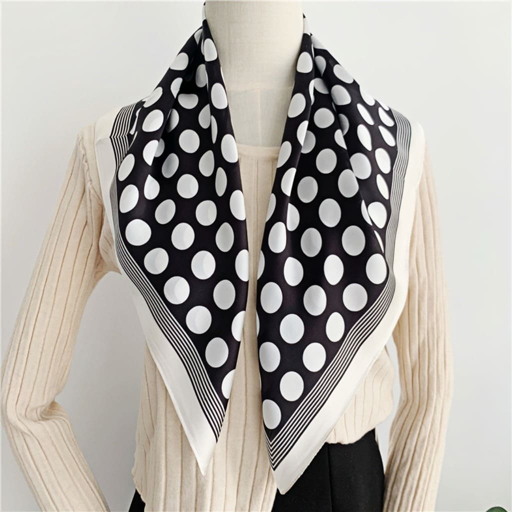 MaraSilk Pure Mulberry Silk Scarf - Square Crepe Satin MS150