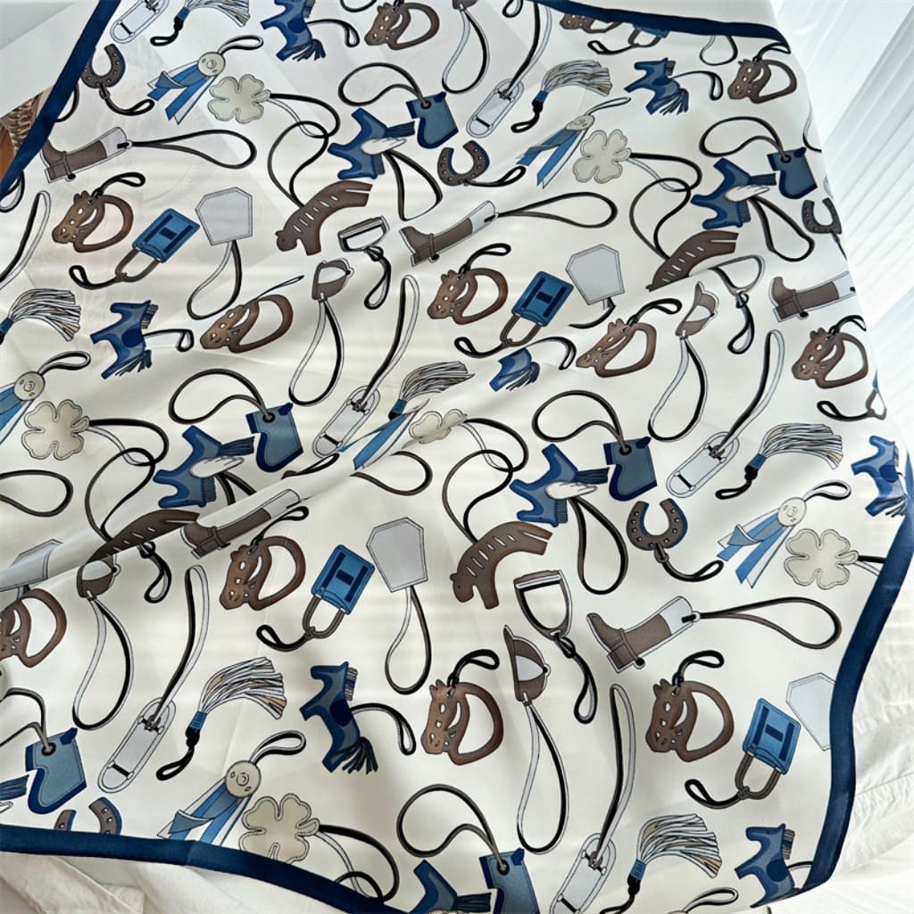 MaraSilk Pure Mulberry Silk Scarf - Square Crepe Satin MS151