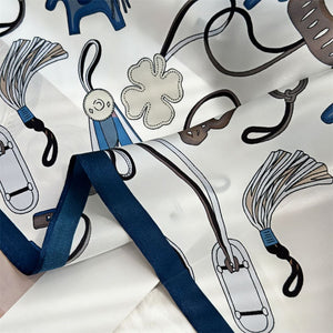 MaraSilk Pure Mulberry Silk Scarf - Square Crepe Satin MS151