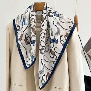 MaraSilk Pure Mulberry Silk Scarf - Square Crepe Satin MS151