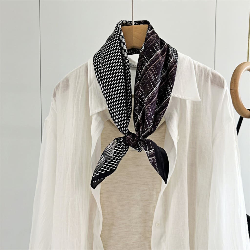 MaraSilk Pure Mulberry Silk Scarf - Square Crepe Satin MS152