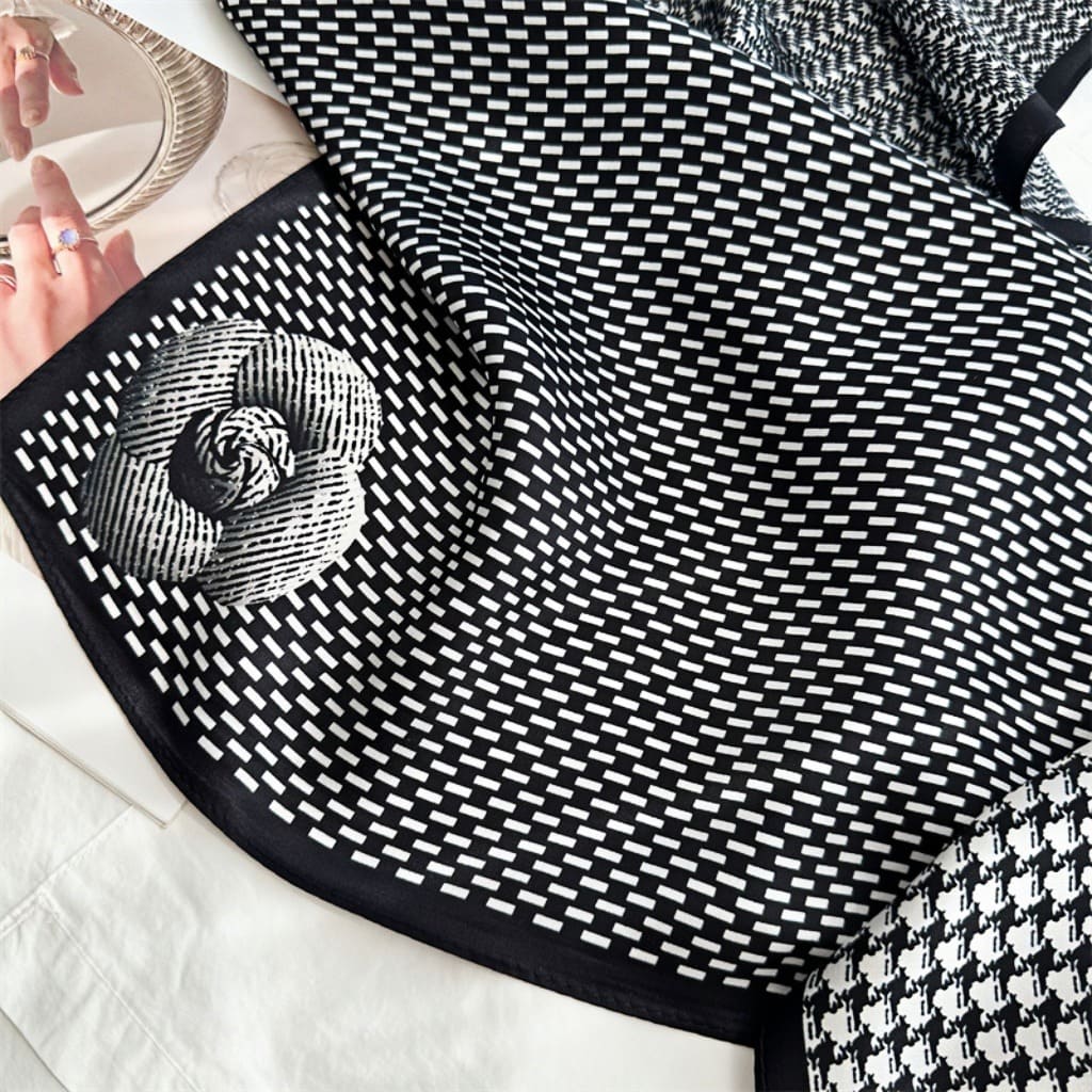 MaraSilk Pure Mulberry Silk Scarf - Square Crepe Satin MS152