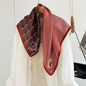 MaraSilk Pure Mulberry Silk Scarf - Square Crepe Satin MS152