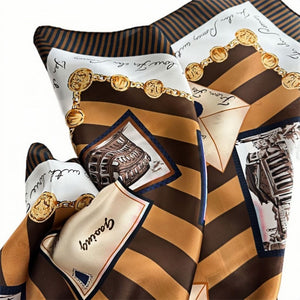 MaraSilk Pure Mulberry Silk Scarf - Square Crepe Satin MS153