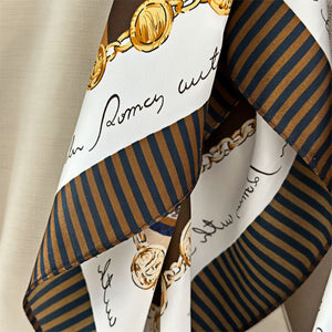 MaraSilk Pure Mulberry Silk Scarf - Square Crepe Satin MS153