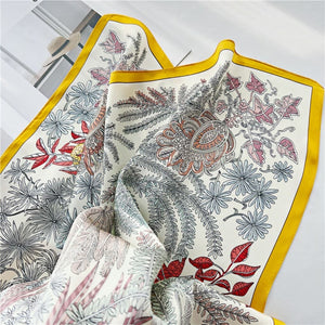 MaraSilk Pure Mulberry Silk Scarf - Square Crepe Satin MS154