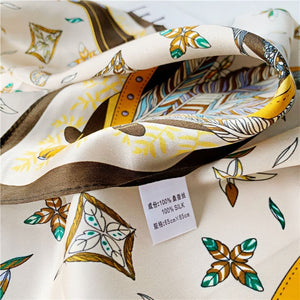 MaraSilk Pure Mulberry Silk Scarf - Square Crepe Satin MS155