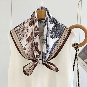 MaraSilk Pure Mulberry Silk Scarf - Square Crepe Satin MS156 25" x 25" MS15601