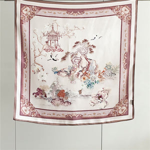 MaraSilk Pure Mulberry Silk Scarf - Square Crepe Satin MS157