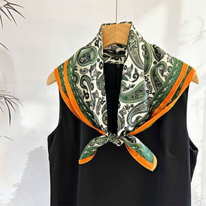 MaraSilk Pure Mulberry Silk Scarf - Square Crepe Satin MS159 25" x 25" MS15901