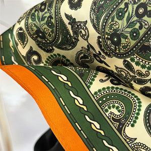 MaraSilk Pure Mulberry Silk Scarf - Square Crepe Satin MS159