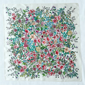 MaraSilk Pure Mulberry Silk Scarf Square Crepe Satin MS16-13