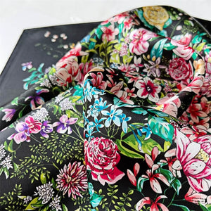 MaraSilk Pure Mulberry Silk Scarf Square Crepe Satin MS16-18