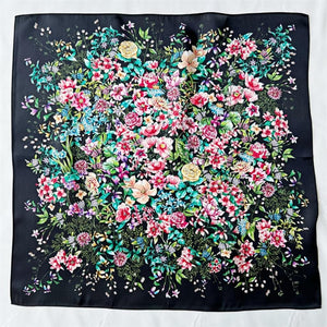 MaraSilk Pure Mulberry Silk Scarf Square Crepe Satin MS16-19