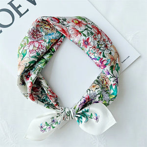 MaraSilk Pure Mulberry Silk Scarf Square Crepe Satin MS16-21