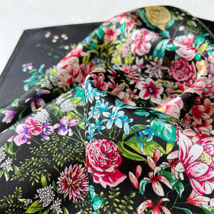 MaraSilk Pure Mulberry Silk Scarf Square Crepe Satin MS16-5