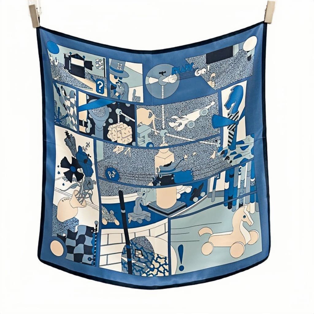 MaraSilk Pure Mulberry Silk Scarf - Square Crepe Satin MS160