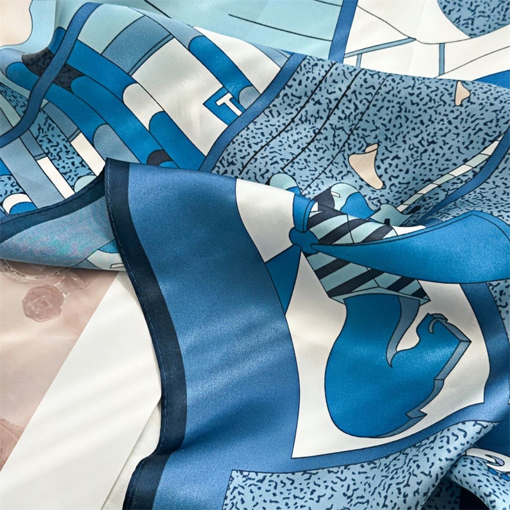 MaraSilk Pure Mulberry Silk Scarf - Square Crepe Satin MS160