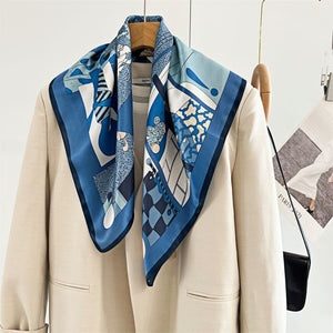 MaraSilk Pure Mulberry Silk Scarf - Square Crepe Satin MS160