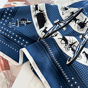 MaraSilk Pure Mulberry Silk Scarf - Square Crepe Satin MS161