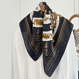 MaraSilk Pure Mulberry Silk Scarf - Square Crepe Satin MS161