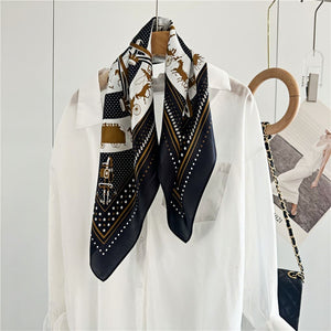 MaraSilk Pure Mulberry Silk Scarf - Square Crepe Satin MS161