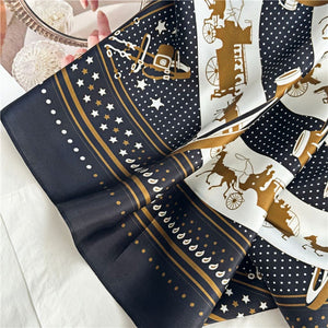 MaraSilk Pure Mulberry Silk Scarf - Square Crepe Satin MS161