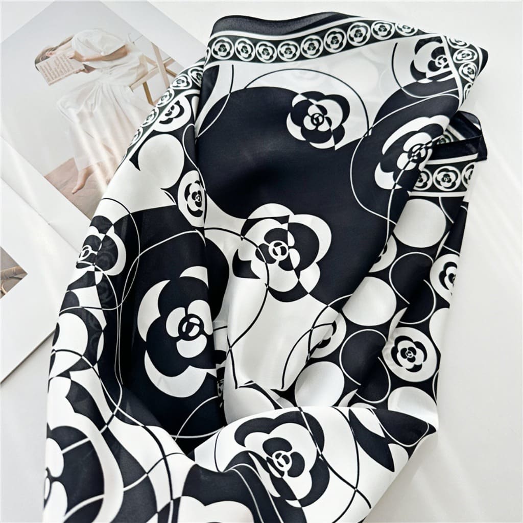 MaraSilk Pure Mulberry Silk Scarf - Square Crepe Satin MS162