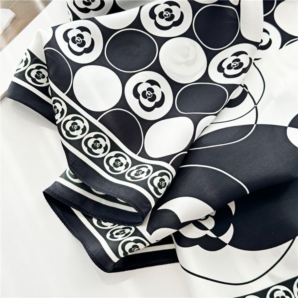 MaraSilk Pure Mulberry Silk Scarf - Square Crepe Satin MS162