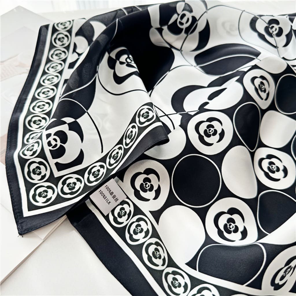 MaraSilk Pure Mulberry Silk Scarf - Square Crepe Satin MS162