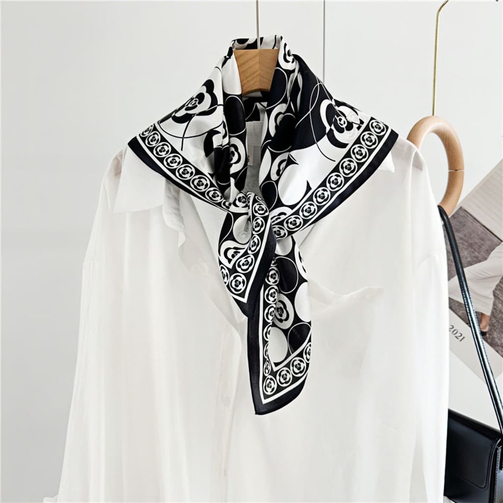 MaraSilk Pure Mulberry Silk Scarf - Square Crepe Satin MS162 25" x 25" MS16201