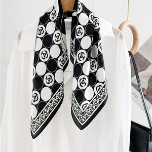 MaraSilk Pure Mulberry Silk Scarf - Square Crepe Satin MS162