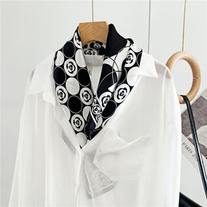 MaraSilk Pure Mulberry Silk Scarf - Square Crepe Satin MS162