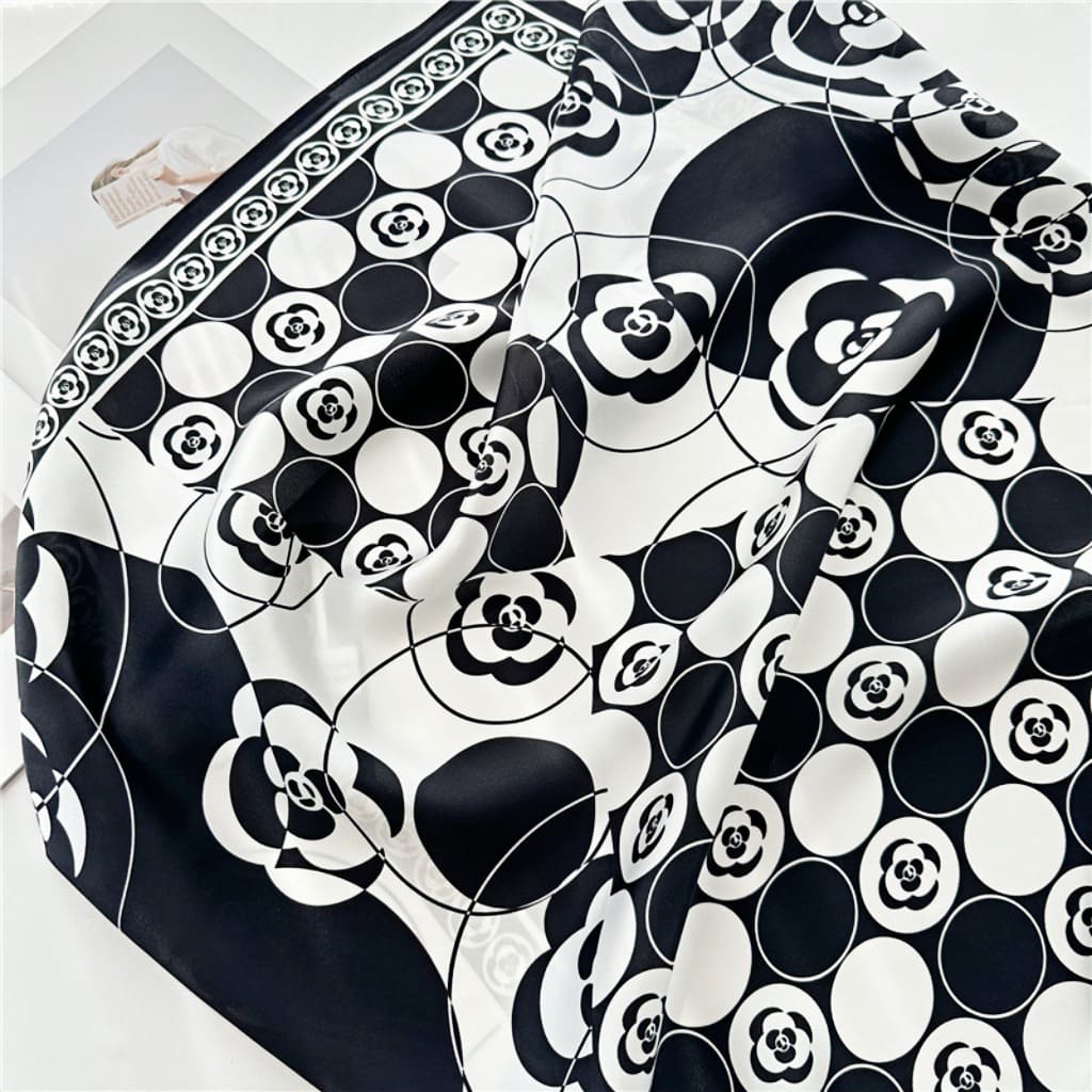 MaraSilk Pure Mulberry Silk Scarf - Square Crepe Satin MS162