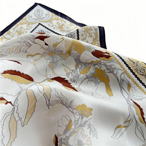 MaraSilk Pure Mulberry Silk Scarf - Square Crepe Satin MS163