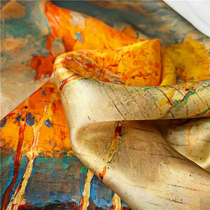 MaraSilk Pure Mulberry Silk Scarf - Square Crepe Satin MS164