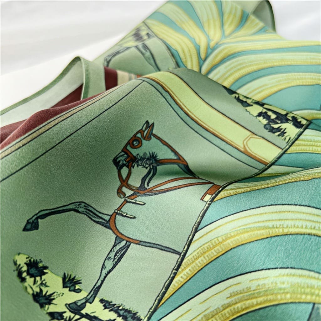 MaraSilk Pure Mulberry Silk Scarf - Square Crepe Satin MS165