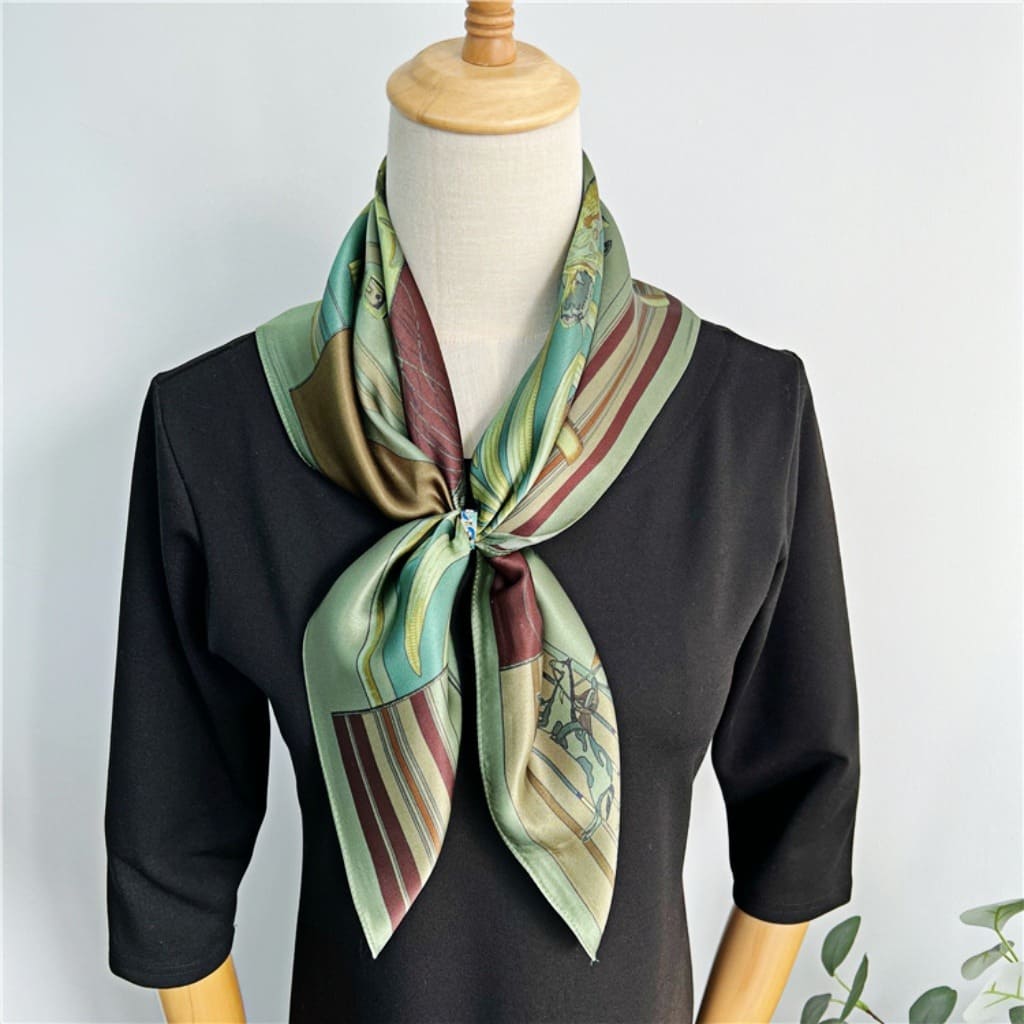 MaraSilk Pure Mulberry Silk Scarf - Square Crepe Satin MS165 25" x 25" MS16501